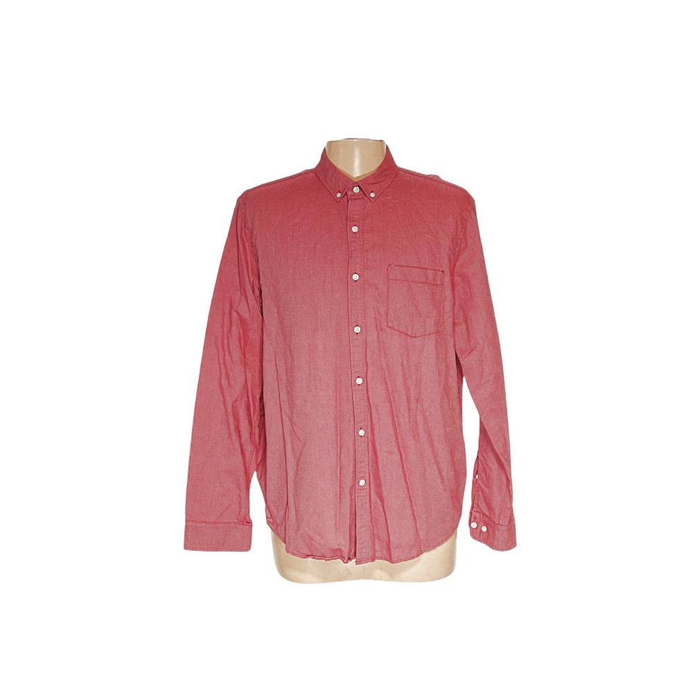 Express Men's Red Canvas Button-Down - image 1